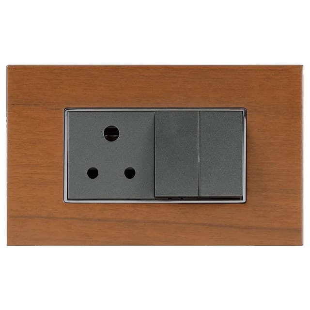 Havells SIGNIA GRANDE - OUTER PLATE SIGNIA GRANDE SERIES - OUTER PLATES Sandi Wood