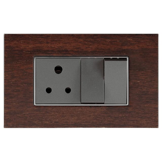 Havells SIGNIA GRANDE - OUTER PLATE SIGNIA GRANDE SERIES - OUTER PLATES Dusky Wood