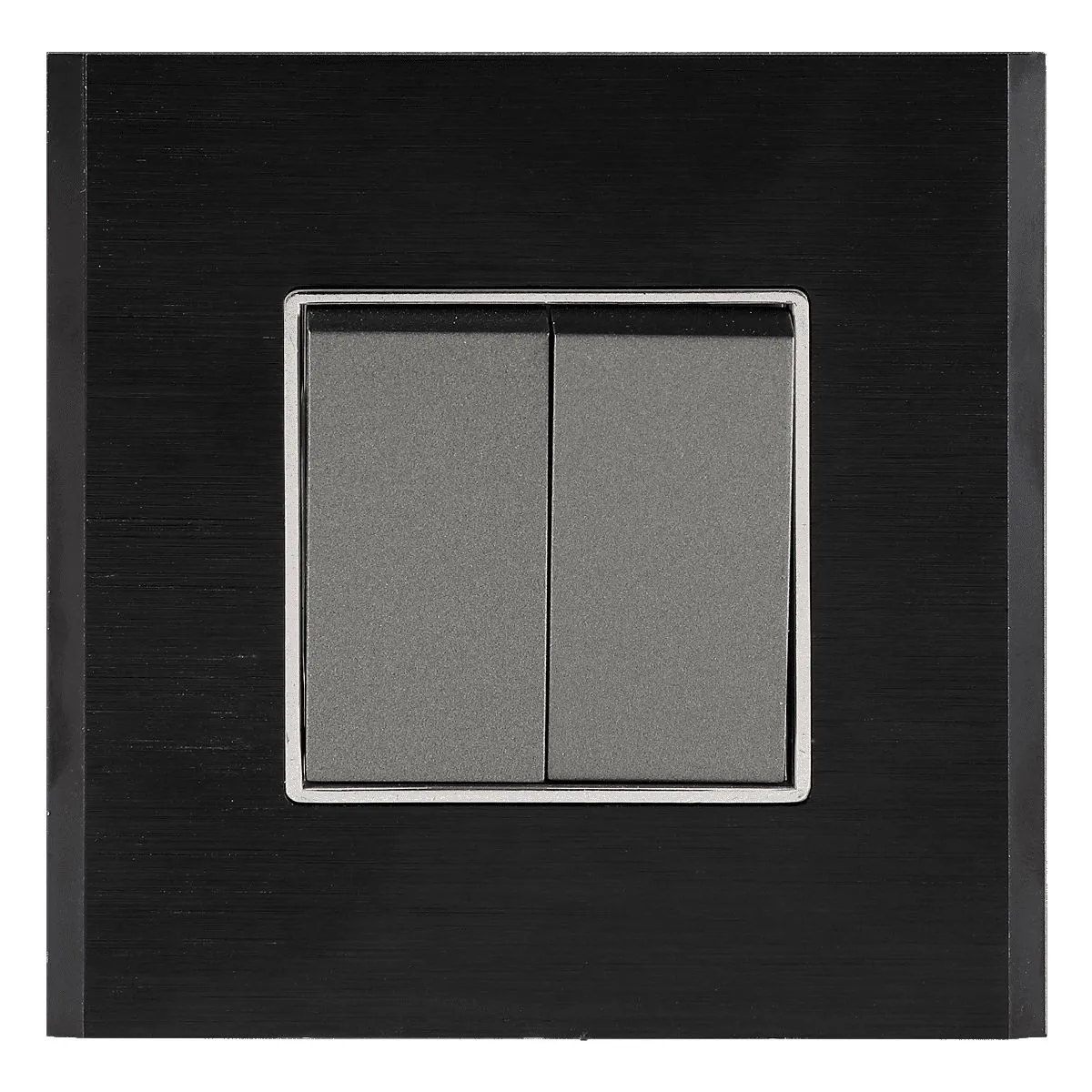 Havells SIGNIA GRANDE - OUTER PLATE SIGNIA GRANDE SERIES - OUTER PLATES Charcoal Black Metal