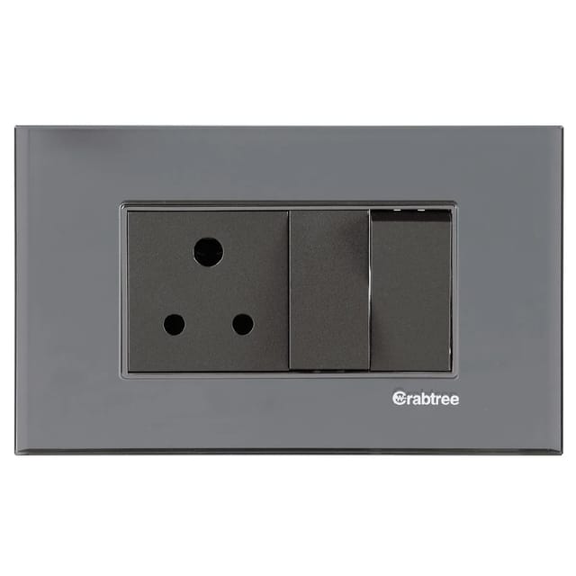 Havells SIGNIA GRANDE - OUTER PLATE SIGNIA GRANDE SERIES - OUTER PLATES Frosted Husky Glass