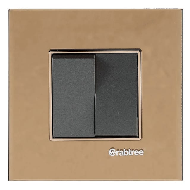 Havells SIGNIA GRANDE - OUTER PLATE SIGNIA GRANDE SERIES - OUTER PLATES Copper Mirror Glass
