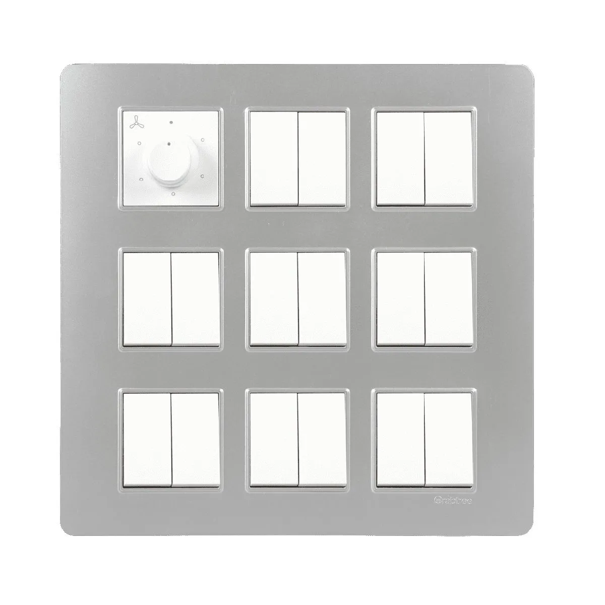 Havells Modular Combined Plates - PC Color Modular Combined Plates - PC Color Silver