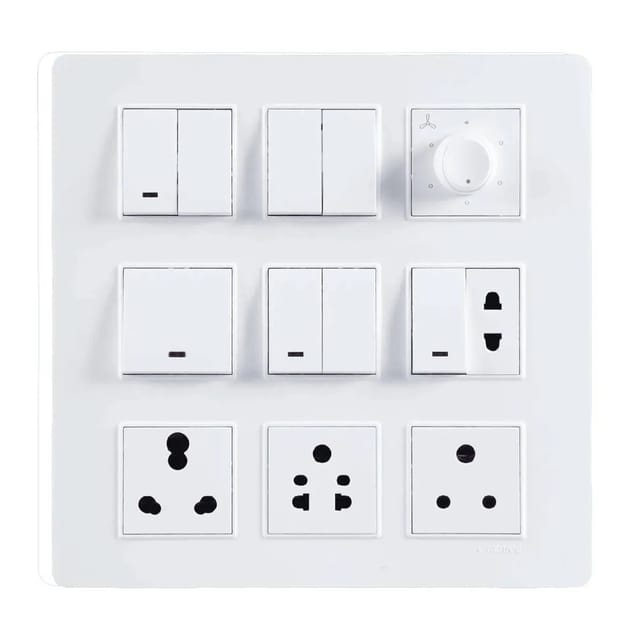 Havells Modular Combined Plates - PC Color Modular Combined Plates - PC Color White