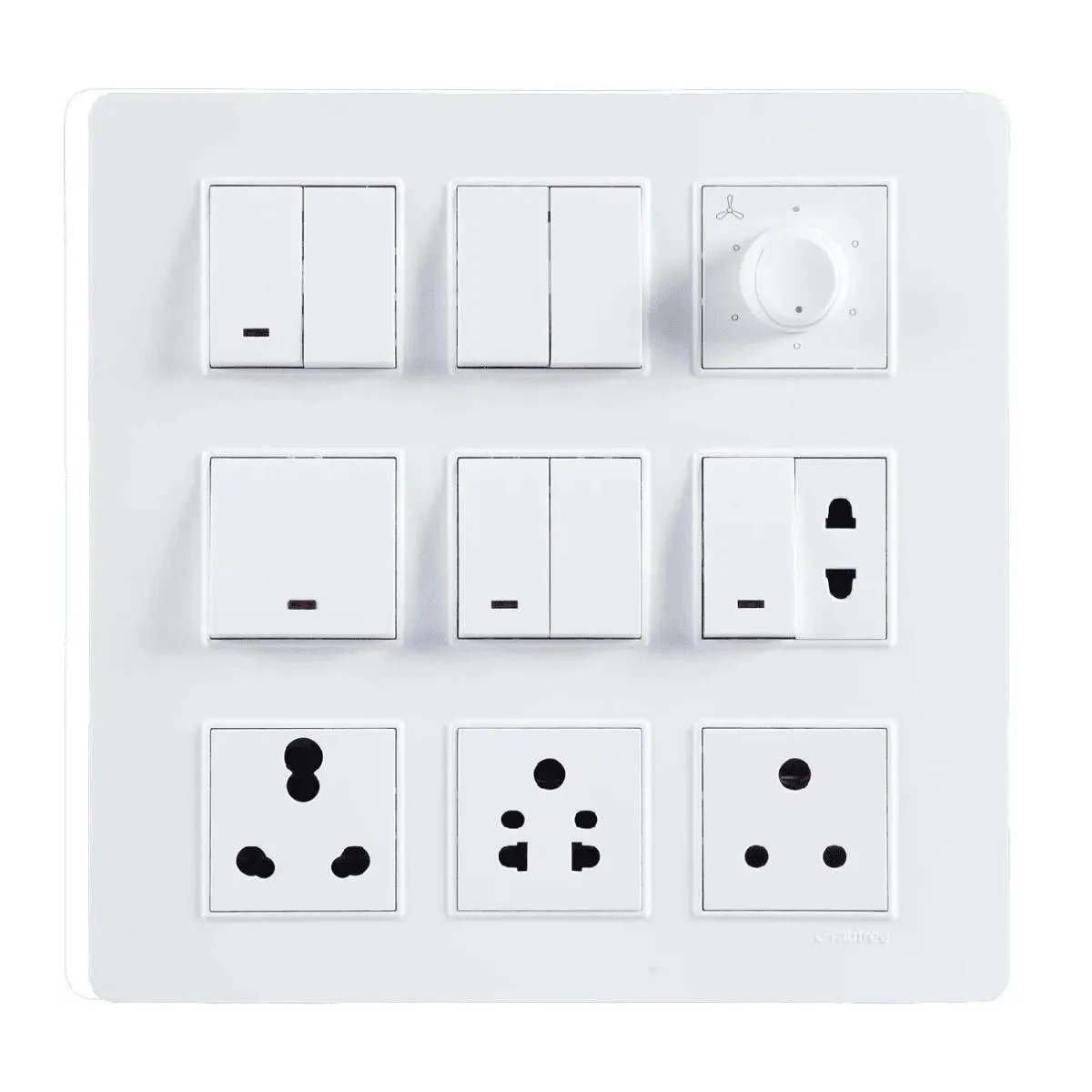 Havells Modular Combined Plates - PC Color Modular Combined Plates - PC Color White