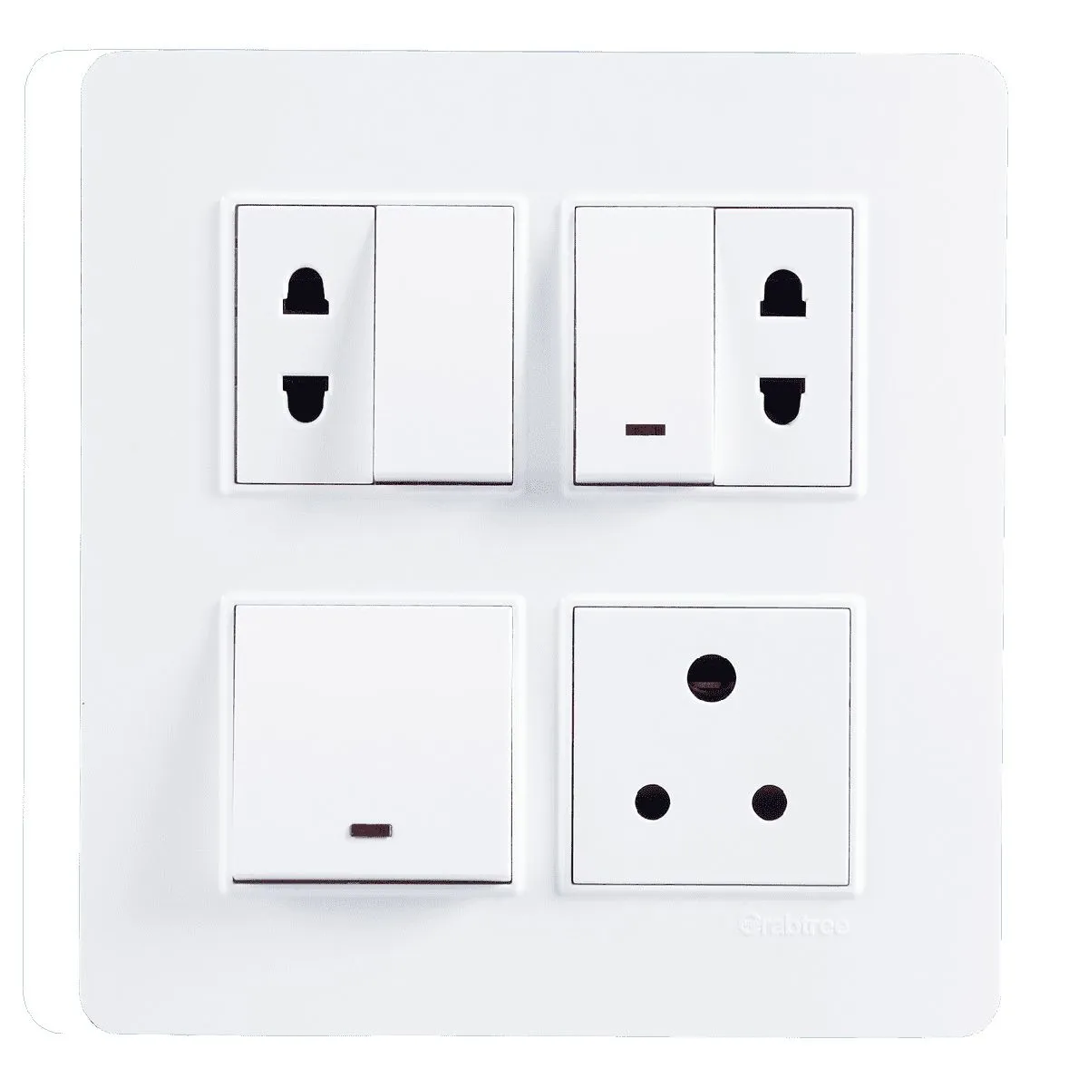 Havells Modular Combined Plates - PC Color Modular Combined Plates - PC Color White