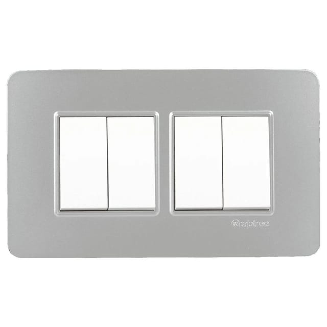 Havells Modular Combined Plates - PC Color Modular Combined Plates - PC Color Silver