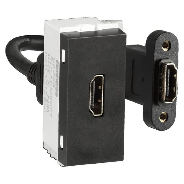 Havells HDMI Data Socket -1M  Data Communication Socket Grey