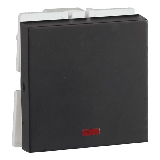 Havells 10 AX Mega Switch with indicator (2 M) Switches Grey