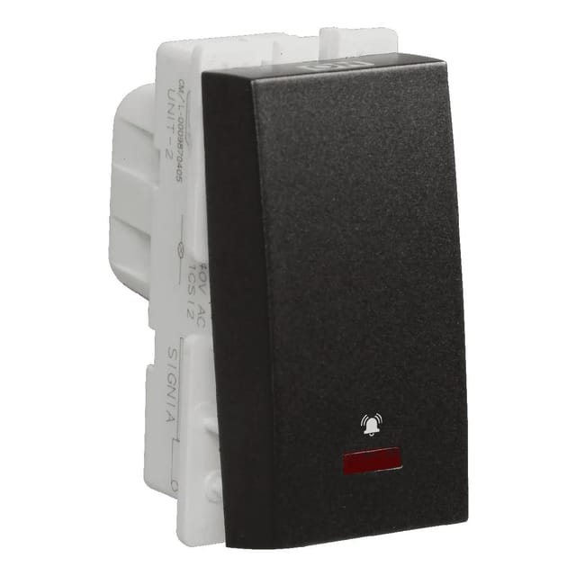 Havells 10 A Bell push switch with indicator Switches Grey