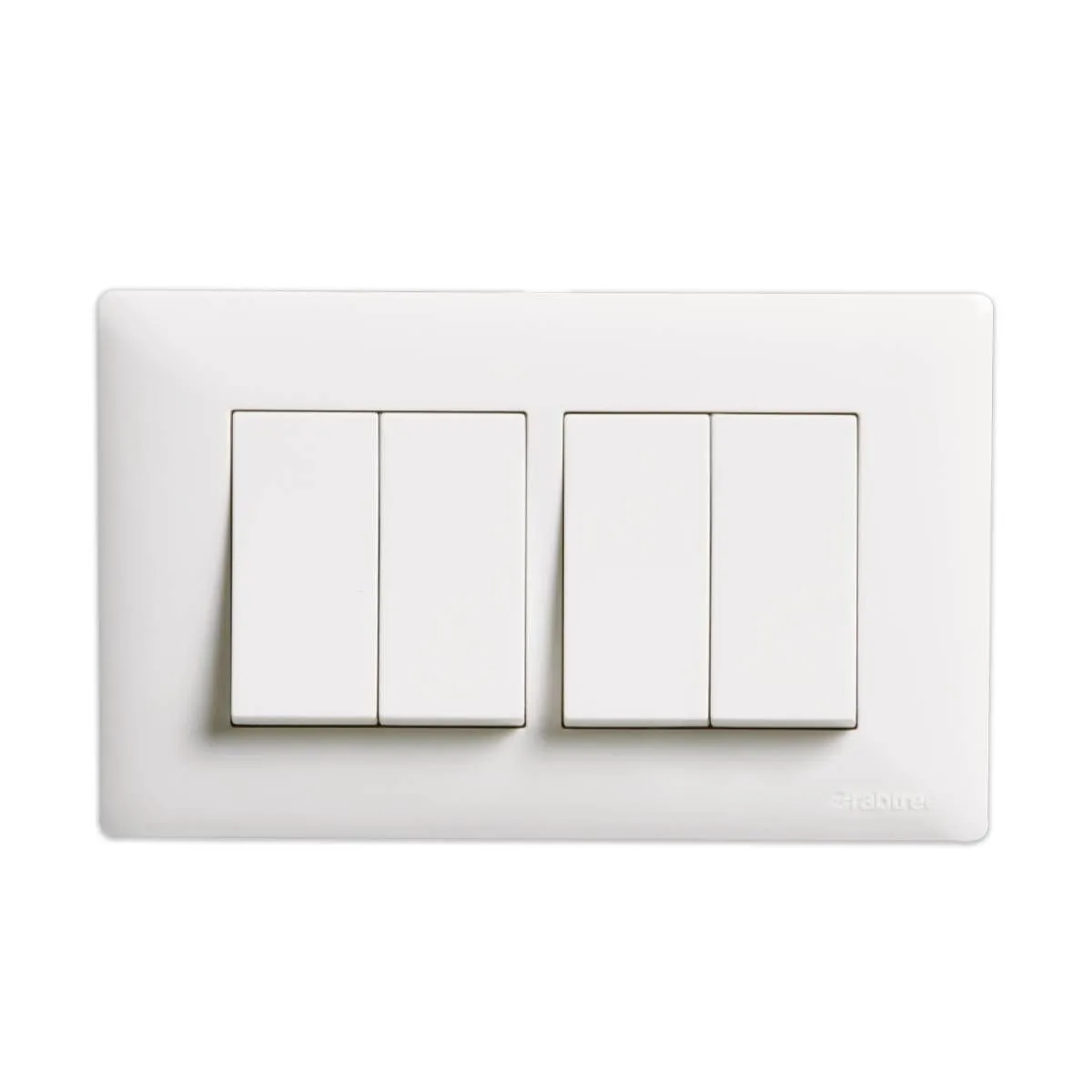 Havells Athena Modular Combined Plates - Classic PC Athena Classic Chalk White Classic Chalk White