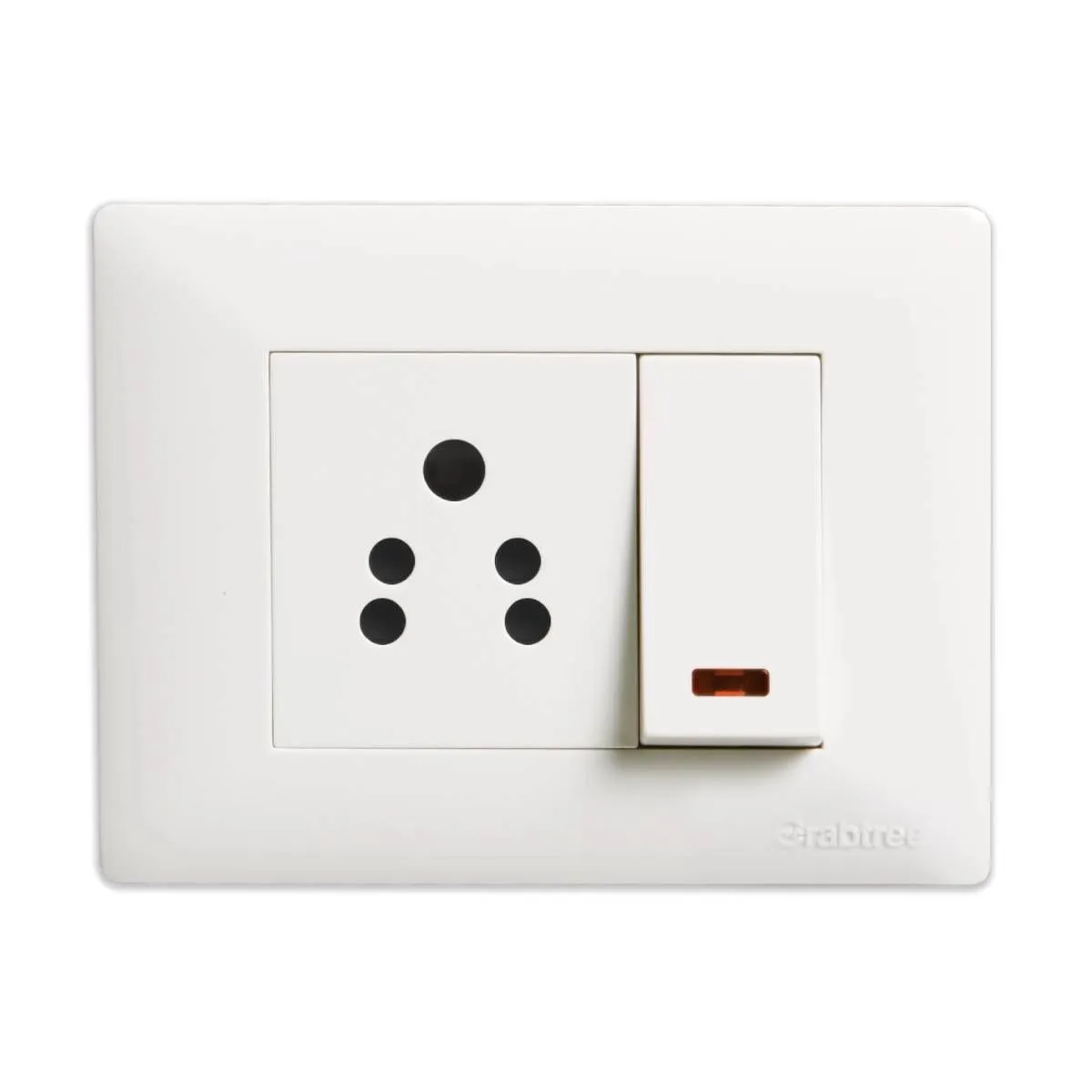 Havells Athena Modular Combined Plates - Classic PC Athena Classic Chalk White Classic Chalk White