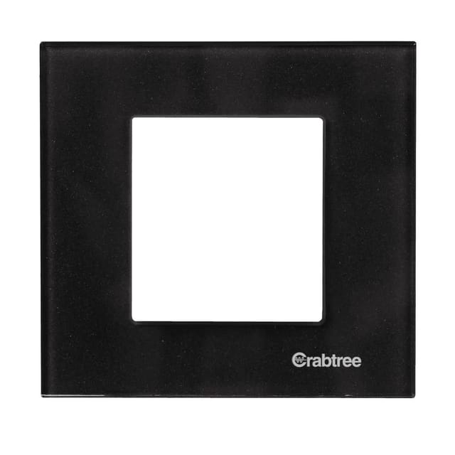 Havells Amare Decorative Modular Outer Plates+ - Glass 2M Amare Decorative Modular Outer Plates+ - Glass Dazzle Black