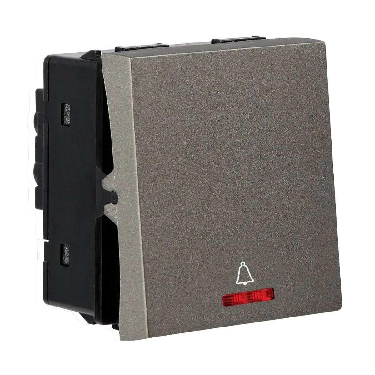 Havells 10 A Mega Bell Push Indicator Athena Moderna Switches Grey