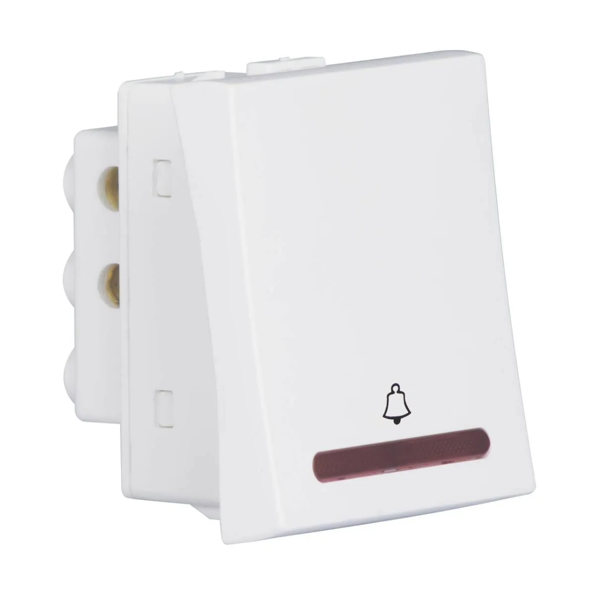 Havells 10 A Mega Bell Push Indicator Athena Classic Switches White