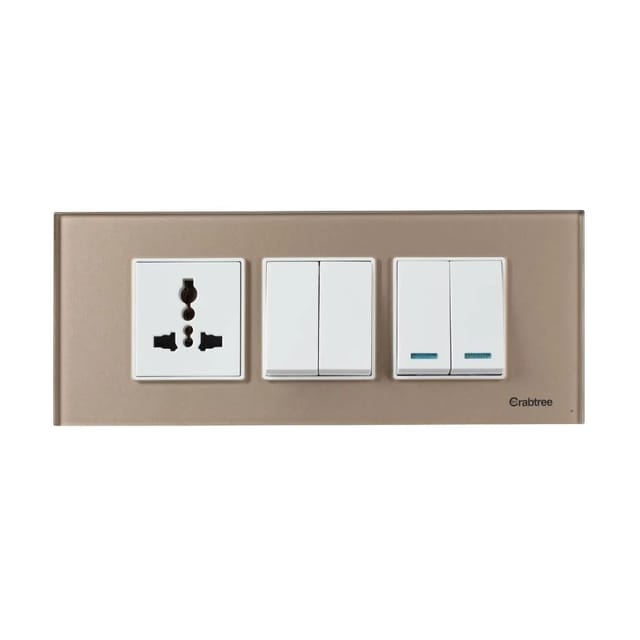 Havells Modular Combined Plates - Glassique 6M Modular Combined Plates - Glassique Stone Beige