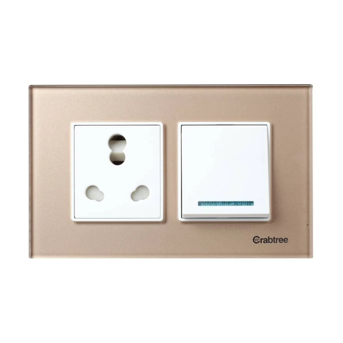 Havells Modular Combined Plates - Glassique 4M Modular Combined Plates - Glassique Stone Beige