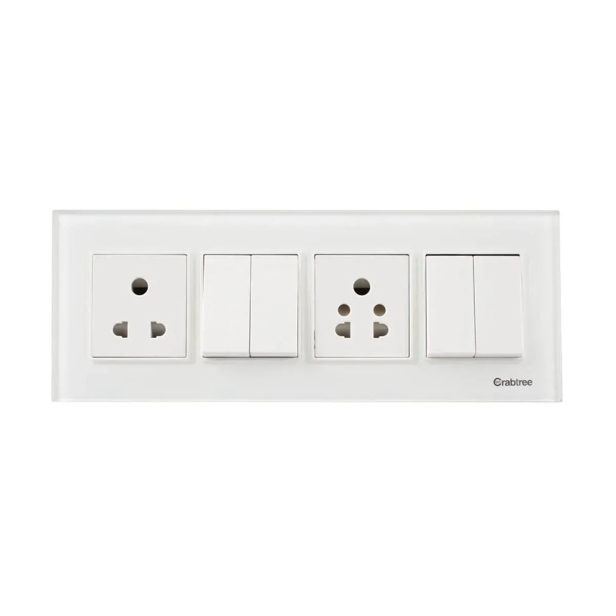 Havells Modular Combined Plates - Glassique 8M (H) Modular Combined Plates - Glassique Artic White