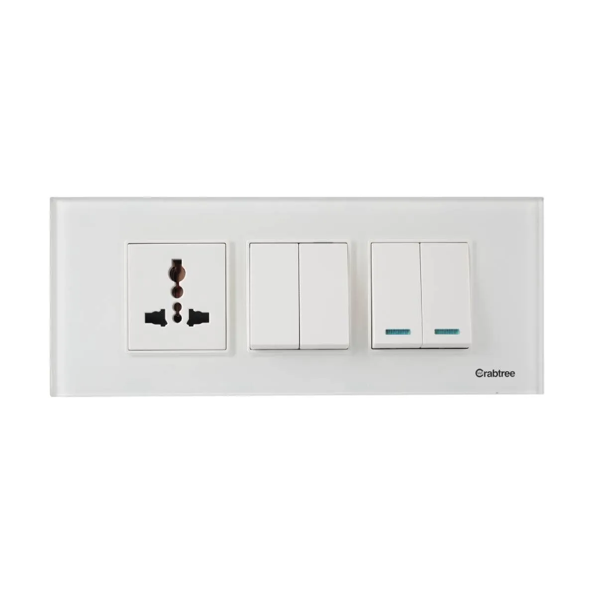 Havells Modular Combined Plates - Glassique 6M Modular Combined Plates - Glassique Artic White