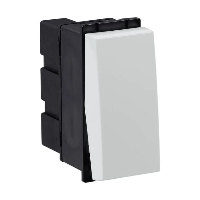 Havells 16 AX One Way Switch  Murano Super Soft Switches - New White