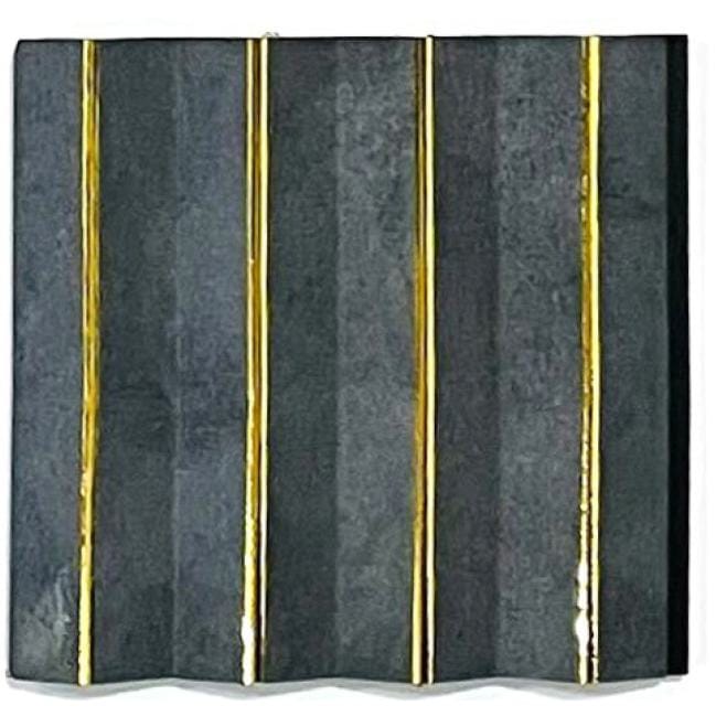 Trinox Decorative Charcoal Louvers IV 908 Text Selection Wall Panel