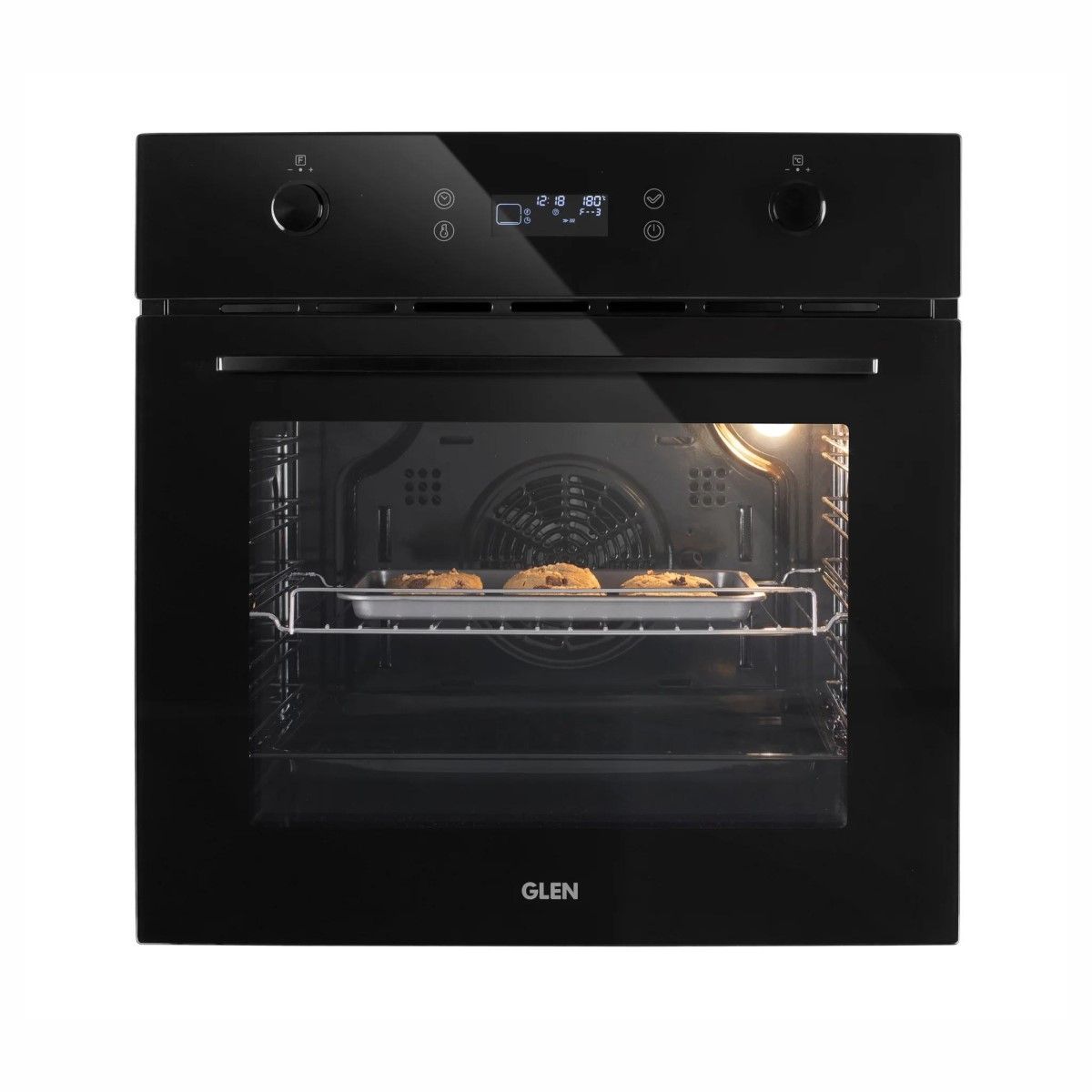 GLEN Built-In-Oven 653 Touch MR+Turbo Black