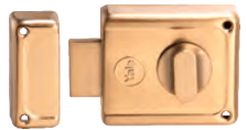 Yale R300 DB TT BLK+AB R300 Deadbolt - RIM Lock