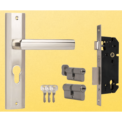 Yale YME434-8-5050-(__)DC-AB Economical Mortise Combo Series - YME Series