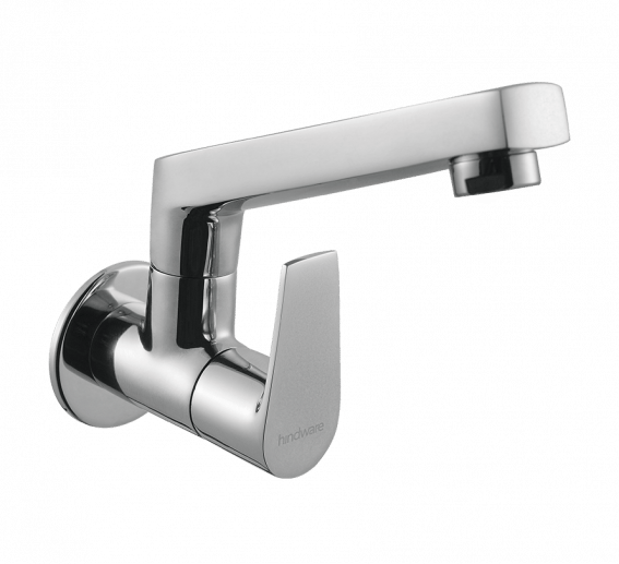 Hindware Element Sink Cock With Swivel Casted Spout (Wall Mounted)