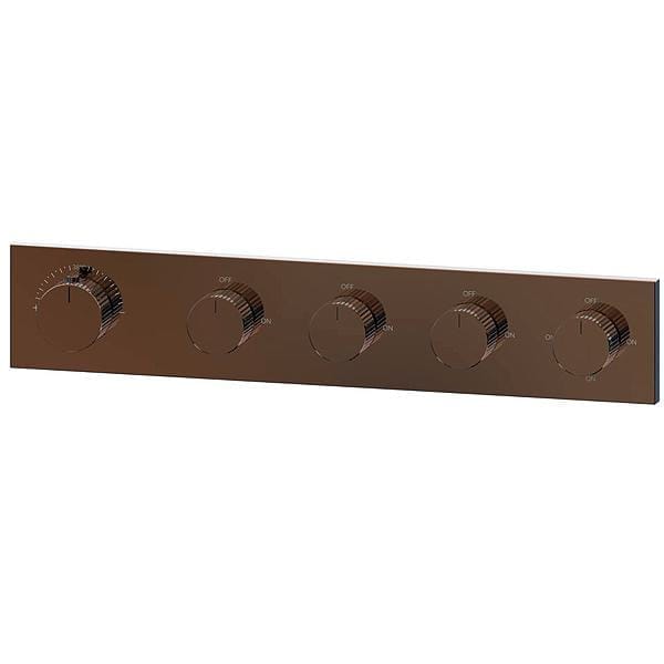 Grotto 6 Way Thermostatic valumn Control Trim Set, GR-72070-6-RG