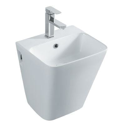Grotto Saimaa  Mono-BLock Basin With Tap Hole 385 X 345 X 420 ( in MM), GR-31040-BL