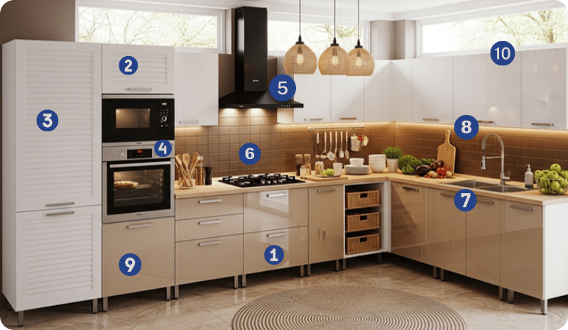 All the Features Your Modular Kitchen Offers