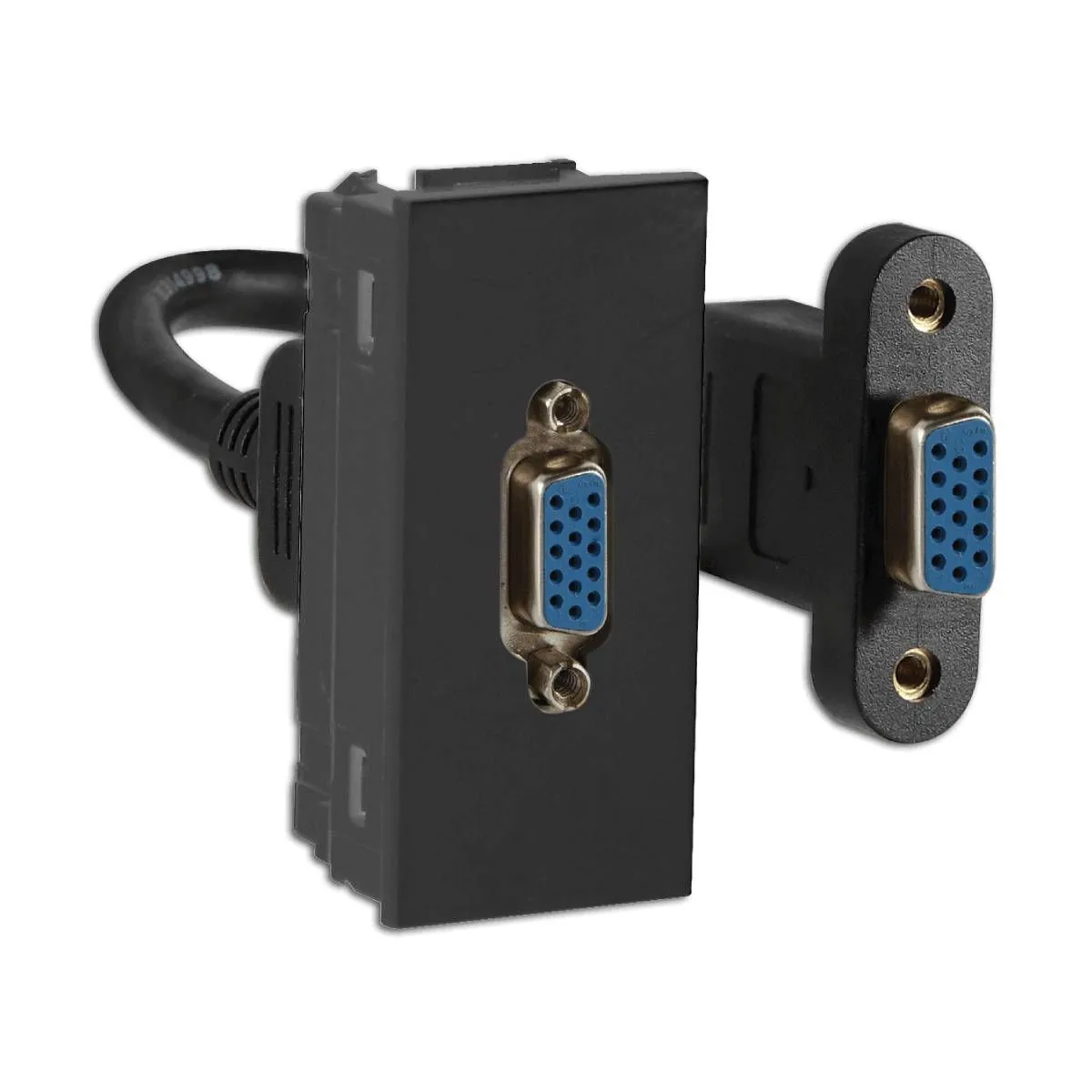 Havells VGA Socket Fabio Series - Data Communication Modules Velvet Black
