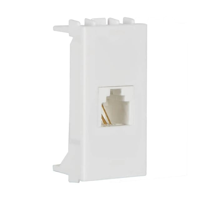 Havells Telephone socket Fabio Series - Support Modules White