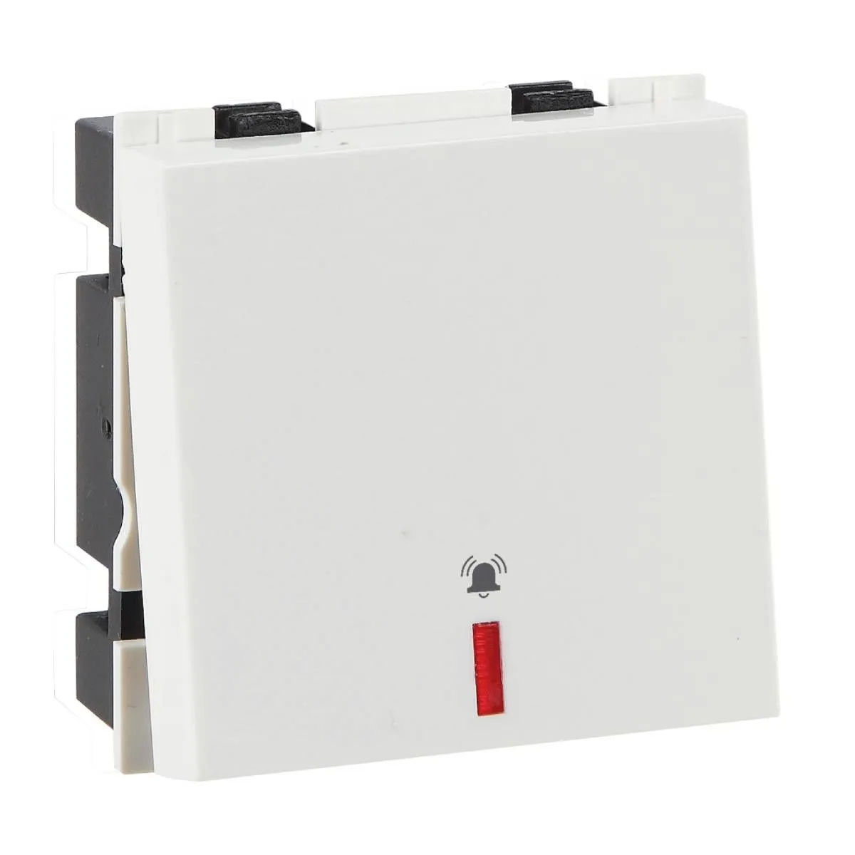 Havells 10 AX Mega bell push switch with indicator Fabio Series - Switches White