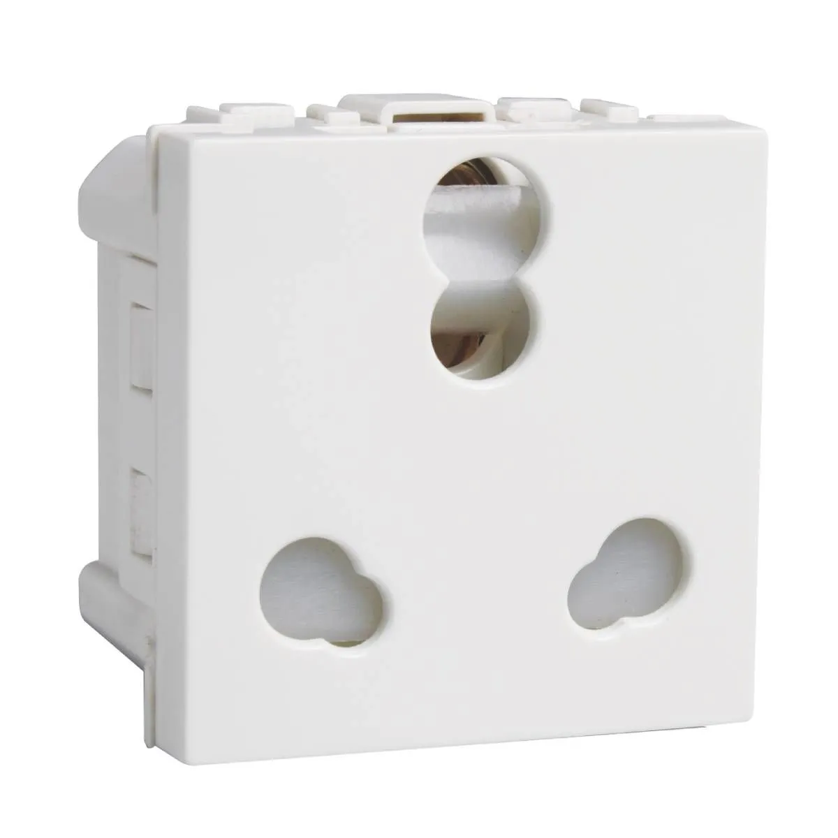 Havells 6 A/16 A Shuttered Socket Coral Series - Sockets White