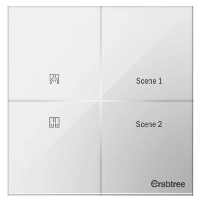 Havells Curtain Controller and 2 scenes I Sense Dot 1C i-sense White