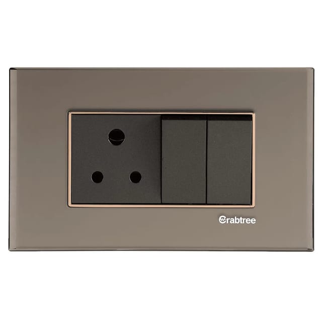 Havells SIGNIA GRANDE - OUTER PLATE SIGNIA GRANDE SERIES - OUTER PLATES Frosted State Glass