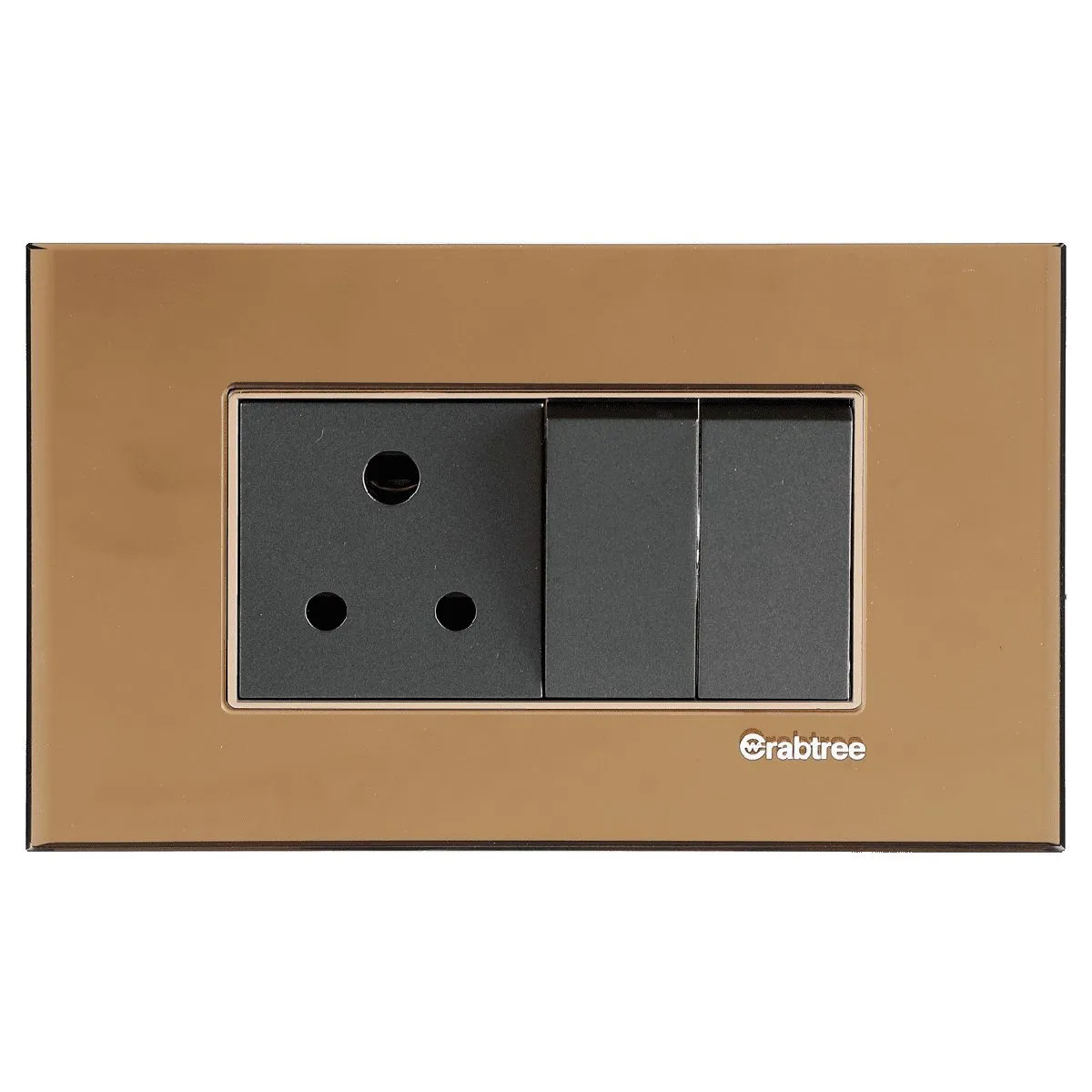 Havells SIGNIA GRANDE - OUTER PLATE SIGNIA GRANDE SERIES - OUTER PLATES Copper Mirror Glass