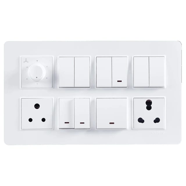 Havells Modular Combined Plates - PC Color Modular Combined Plates - PC Color White