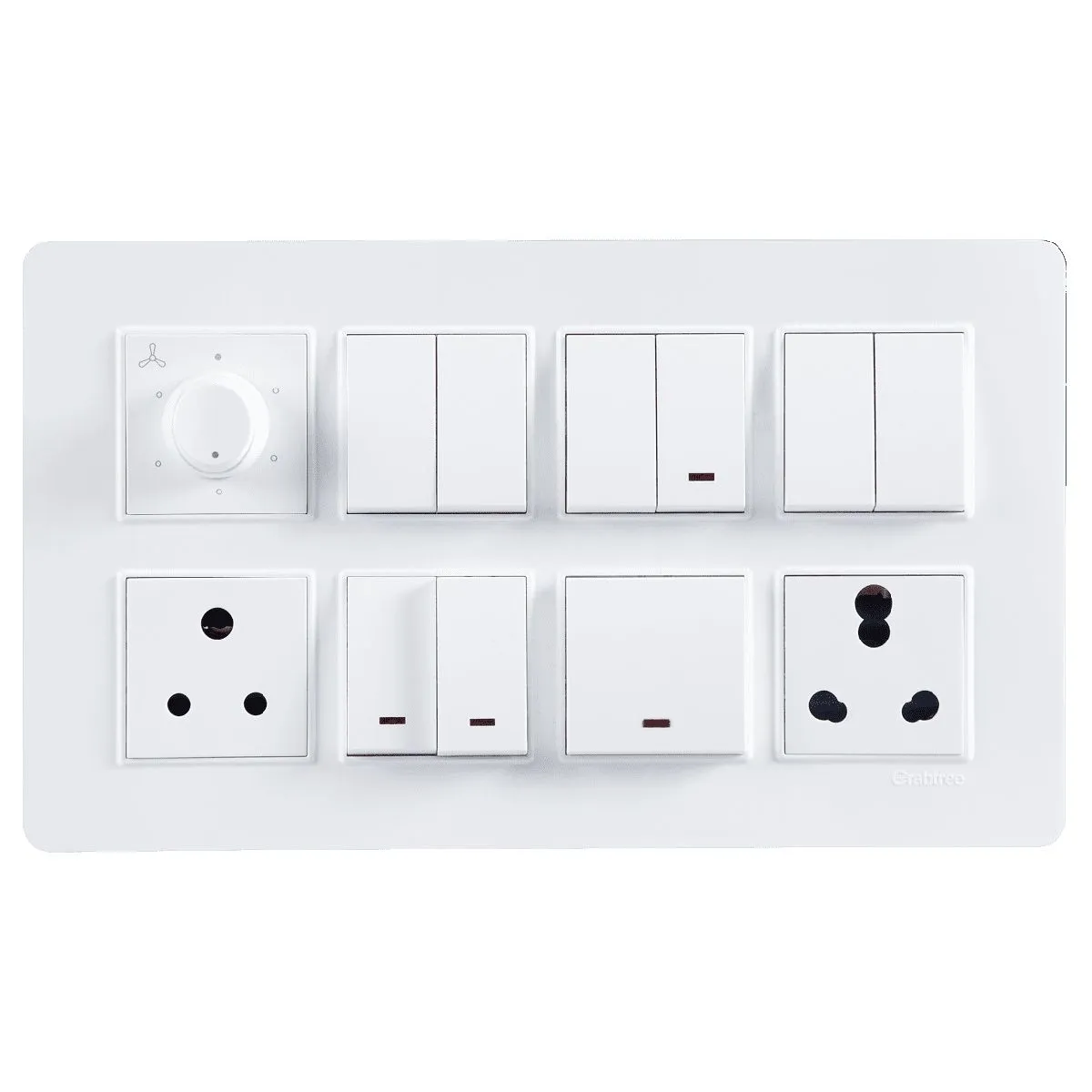 Havells Modular Combined Plates - PC Color Modular Combined Plates - PC Color White