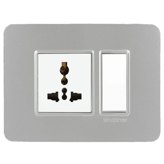 Havells Modular Combined Plates - PC Color Modular Combined Plates - PC Color Silver