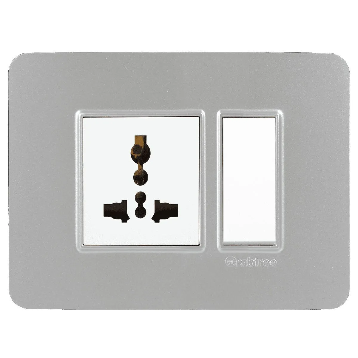 Havells Modular Combined Plates - PC Color Modular Combined Plates - PC Color Silver