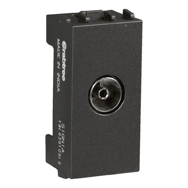 Havells TV Socket -1M Signia Support Modules Grey