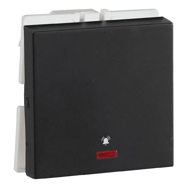 Havells 10 A Mega bell push switch with indicator (2 M) Switches Grey