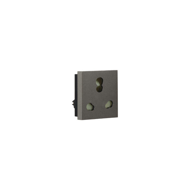 Havells 6 A/16 A 3 Pin Shuttered Socket Heavy Duty Athena Sockets Grey