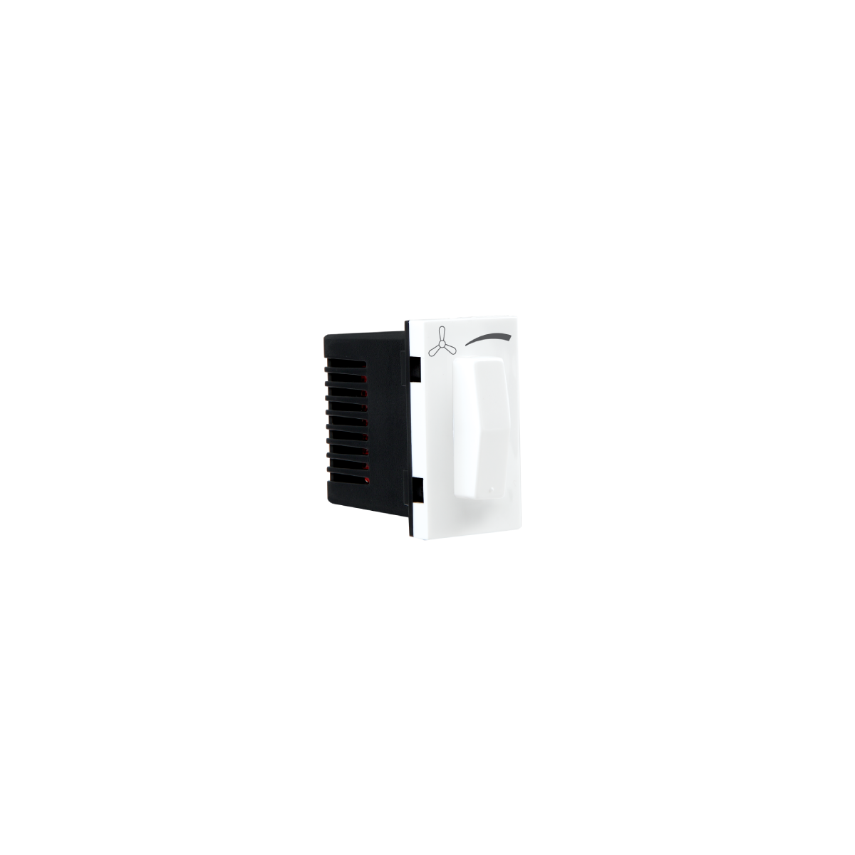 Havells Fan regulator - 1 M 4 step (rectangle) Support Modules White