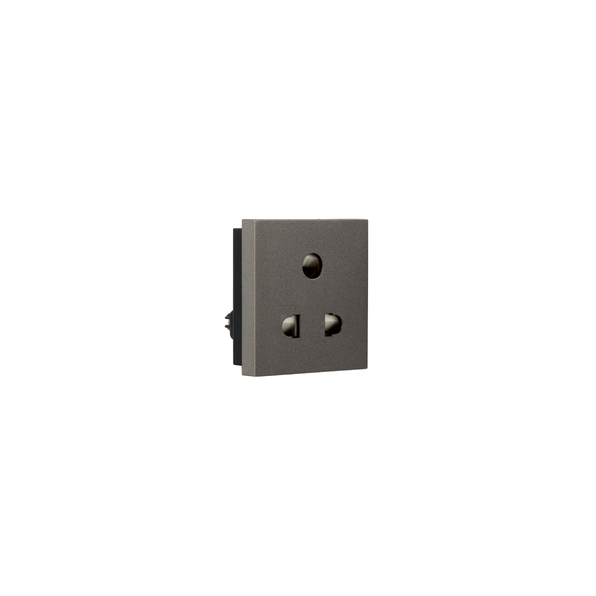 Havells 6 A 3 Pin Shuttered Socket with ISI marking Athena Sockets Grey