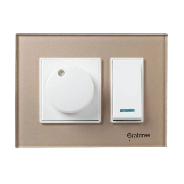 Havells Modular Combined Plates - Glassique 3M Modular Combined Plates - Glassique Stone Beige