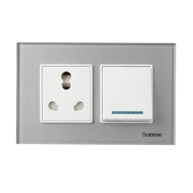 Havells Modular Combined Plates - Glassique 4M Modular Combined Plates - Glassique Silky Silver