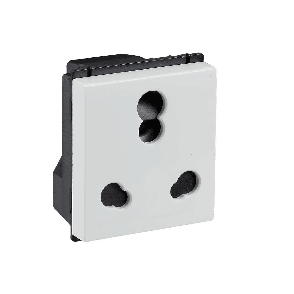 Havells 6 A/16 A 3 Pin Shuttered Socket with ISI  Murano Touch Switches White